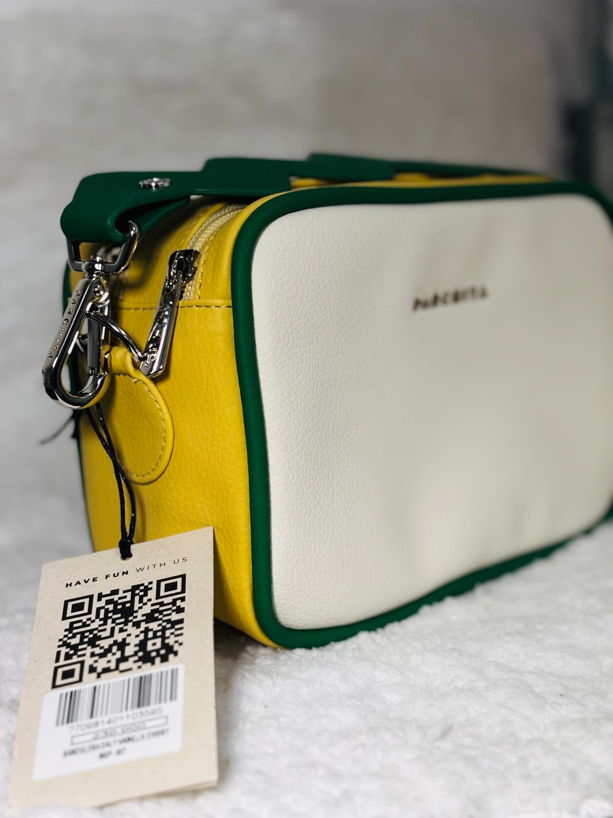 Bandolera verde y amarilla