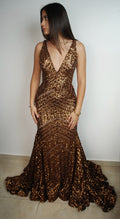 Luxury bronze gown✨🤎