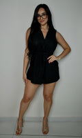 Camisa negra estilo blazer